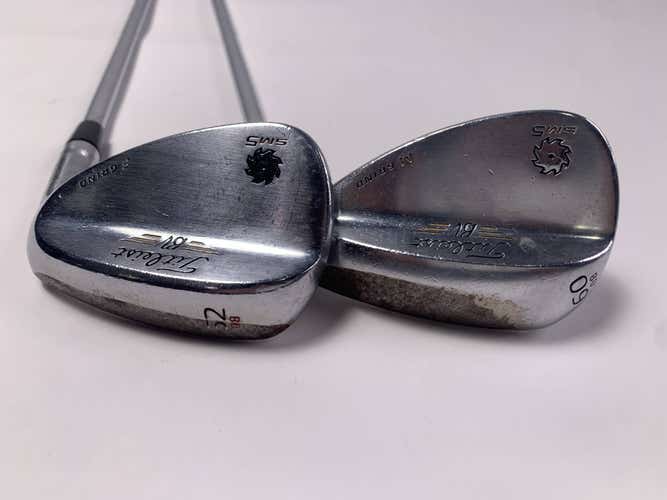 Titleist Vokey SM5 Tour Chrome Wedge Set 52* 8 | 60* 8 Wedge Steel Mens RH