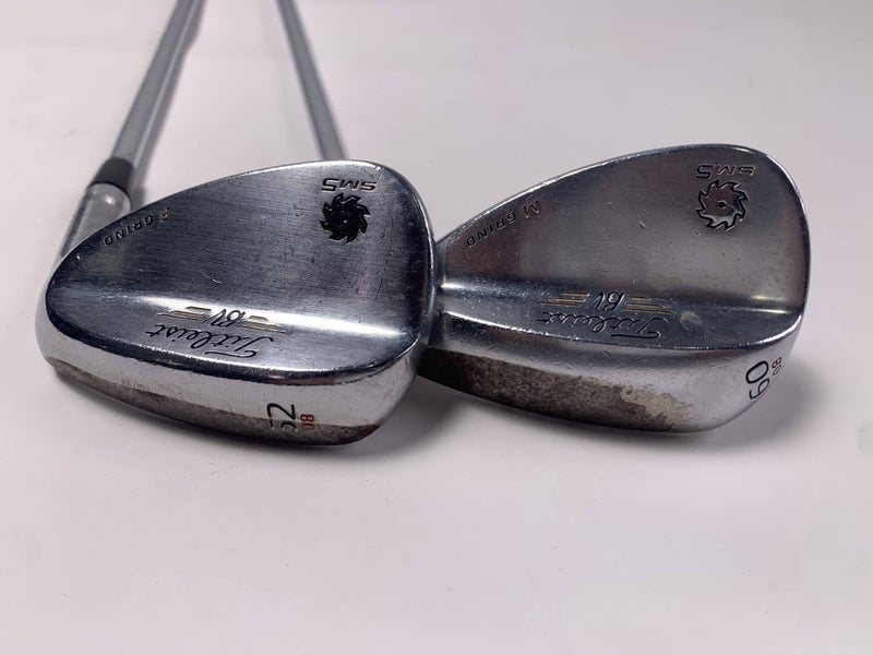 Titleist Vokey SM5 Tour Chrome Wedge Set 52* 8 | 60* 8 Wedge Steel Mens RH