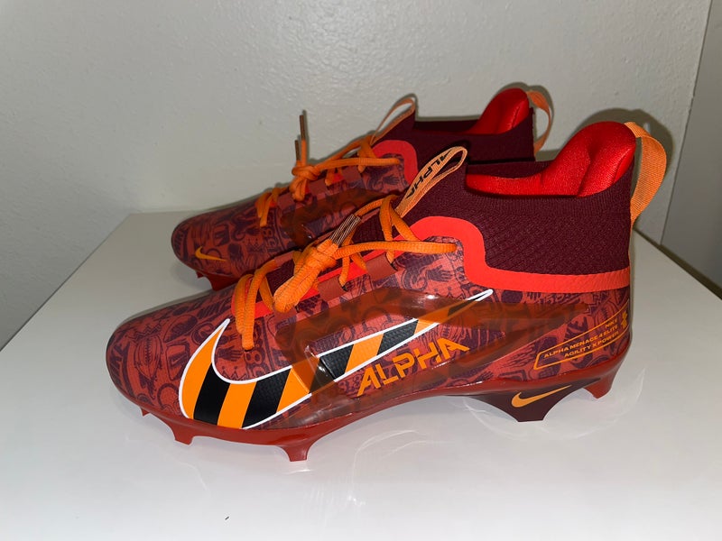 Nike Football Cleats Mens Size 11 Orange Alpha Menace 4 Elite NRG FQ4046-600