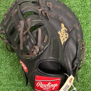 Black Rawlings Highlight Series LH First Base Baseball Glove 11.5" (Used)