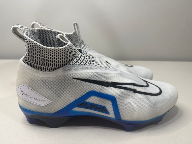 Size 11.5 Nike Alpha Menace Elite 3 White Royal Football Cleats