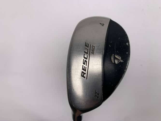 TaylorMade Rescue Mid 4 Hybrid 22* Stiff Graphite Mens LH