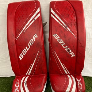 Large Junior Bauer Vapor X2.7 Goalie Leg Pads (Used)