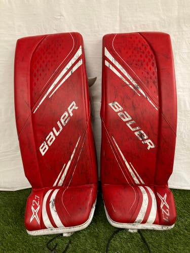 Large Junior Bauer Vapor X2.7 Goalie Leg Pads (Used)