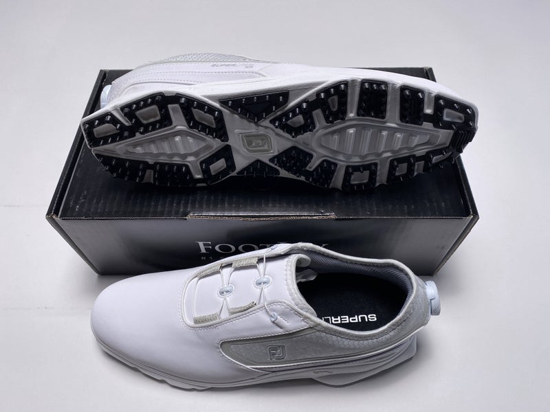 FootJoy Superlites XP BOA Golf Shoes White Men's SZ 10.5 (58091)