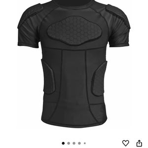 Football padded Compression Shirt (White)