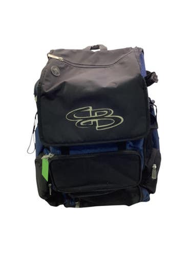 Used BoomBah 4 BAT BACKPACK BB/SB Player Carry Bag Navy Blue 11347-S000253313