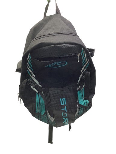 Used Rawlings 2 BAT BACK PACK BB/SB Player Backpack Black 11347-S000253371