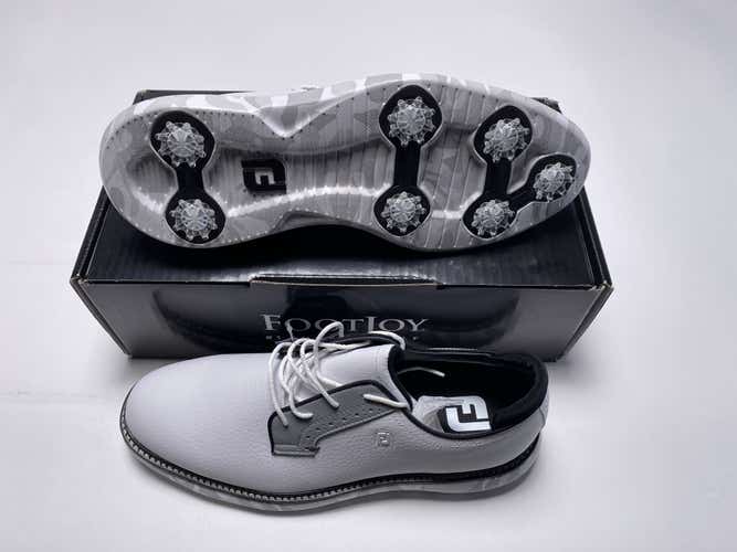 FootJoy FJ Traditions Blucher Camo Golf Shoes White Men's SZ 10 (57953)