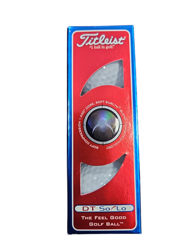 Used Titleist DT SOLO 3 PK 3 Ball - Golf Ball Sleeve 11850-S000021248