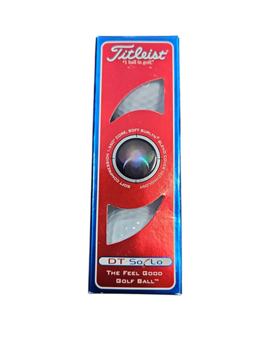Used Titleist DT SOLO 3 PK 3 Ball - Golf Ball Sleeve 11850-S000021247