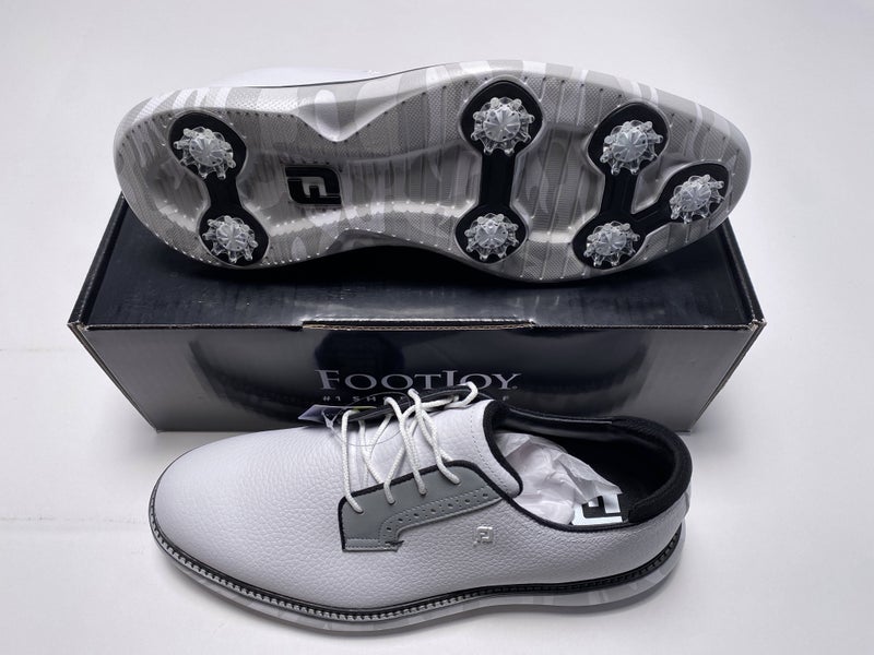 FootJoy FJ Traditions Blucher Camo Golf Shoes White Men's SZ 11.5 (57953)