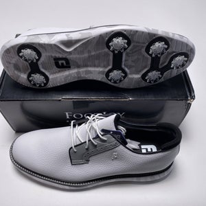 FootJoy FJ Traditions Blucher Camo Golf Shoes White Gray Men's SZ 13 (57953)