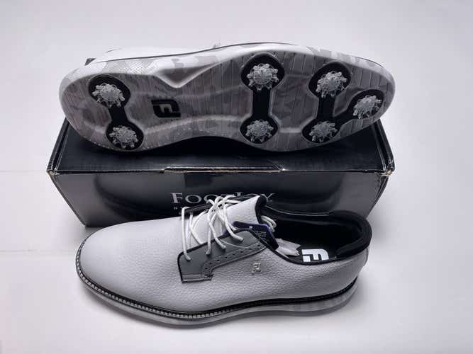 FootJoy FJ Traditions Blucher Camo Golf Shoes White Gray Men's SZ 13 (57953)
