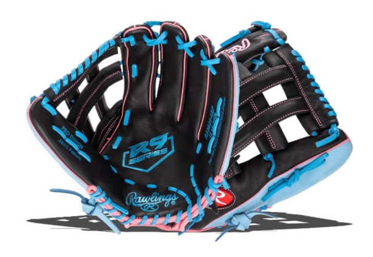 New Rawlings R9 12.75" Baseball Glove: R93029-6BP Free Shipping