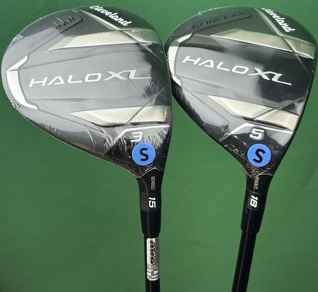 Cleveland Halo XL Fairway Wood Set 3W-15*, 5W-18* Tensei Blue Stiff Flex NEW!