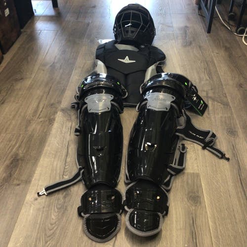 All Star MVP Pro Adult Catcher’s Gear Set Black Gray (Gently Used)