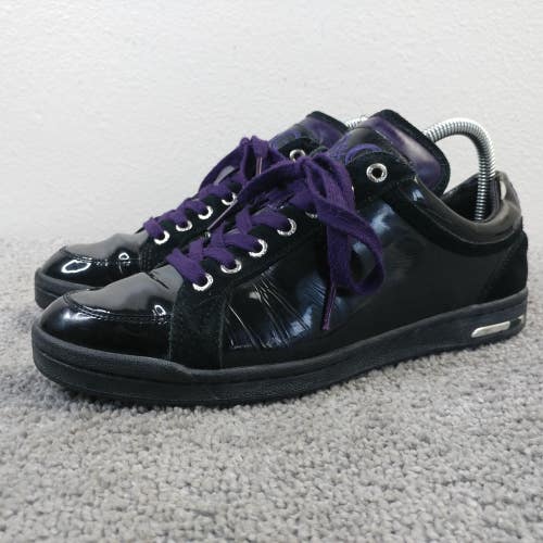 Dolce & Gabbana D&G Mouse Shoes Womens 39.5 EU Sneakers Patent Leather Black