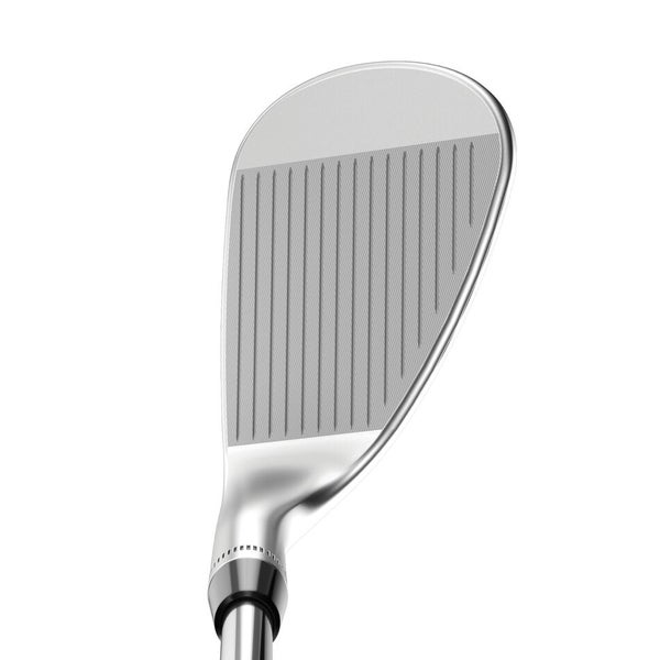 LEFT HANDED CALLAWAY JAWS RAW CHROME LOB WEDGE 58°-08° (BOUNCE) Z GRIND STEEL WEDGE FLEX STANDARD T
