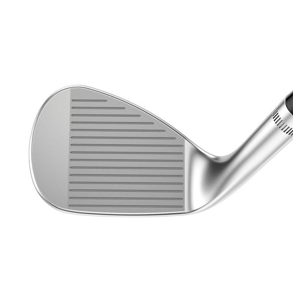 LEFT HANDED CALLAWAY JAWS RAW CHROME LOB WEDGE 58°-08° (BOUNCE) Z GRIND STEEL WEDGE FLEX STANDARD T