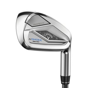CALLAWAY PARADYM AI SMOKE MAX FAST 9 IRON GRAPHITE WOMENS STANDARD MITSUBISHI ELDIO BLUE/WHITE 40 I