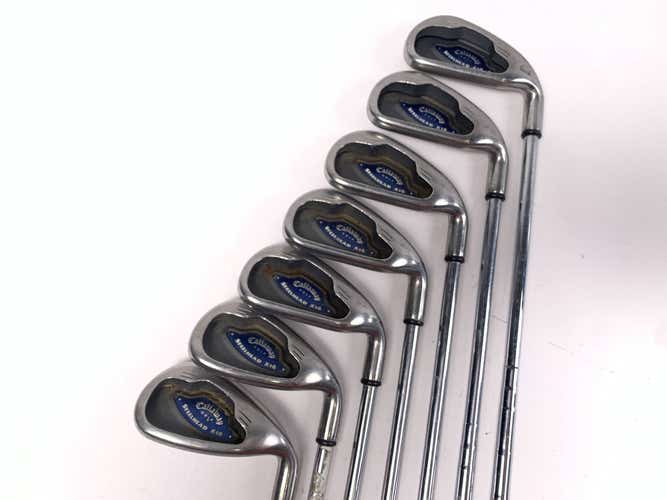 Callaway X-16 Iron Set 3-9 Regular Steel Mens RH +1''