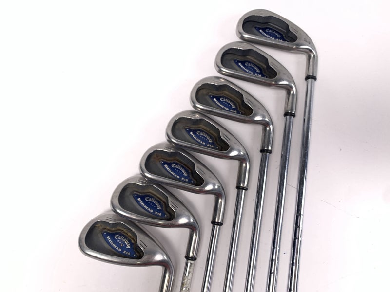 Callaway X-16 Iron Set 3-9 Regular Steel Mens RH +1''