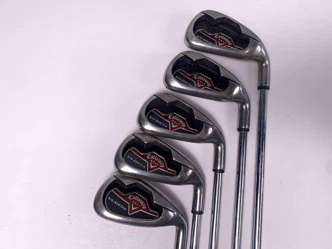 Callaway Big Bertha 2006 Iron Set 4-8 Uniflex Steel Mens RH