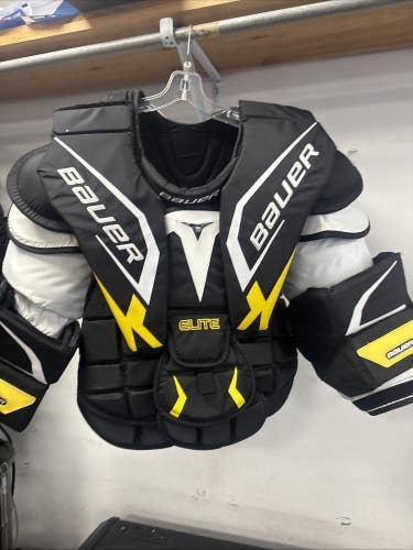Senior Size Med Bauer Elite HX SOR3 Ice Hockey Goalie Arm & Chest Protector