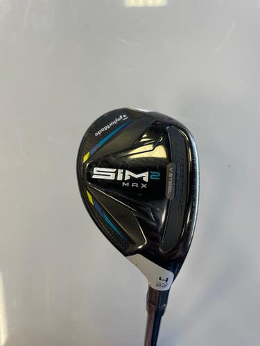 Used Taylormade SIM2 MAX Mens Hybrid Club RH 4 Hybrid 11860-S000296238