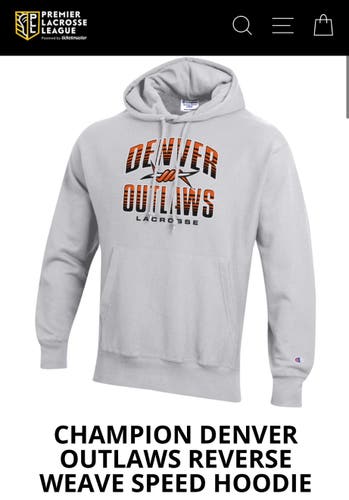 Denver Outlaws Hoodie Mens Large