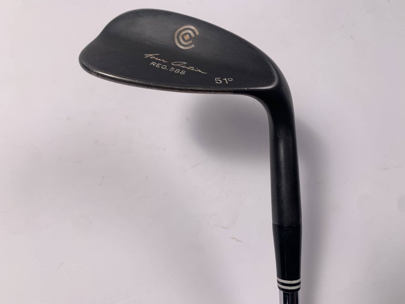 Cleveland 588 Black Melonite Gap Wedge GW 51* True Temper DG Wedge Steel Mens RH