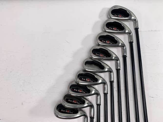 Callaway Big Bertha 2004 Iron Set 3-PW+GW+SW RCH 75i Regular RH No 5 iron