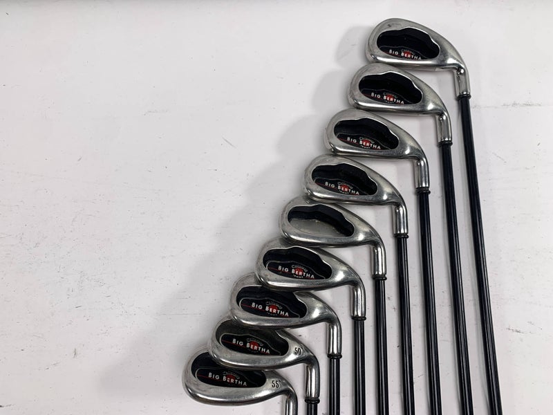 Callaway Big Bertha 2004 Iron Set 3-PW+GW+SW RCH 75i Regular RH No 5 iron