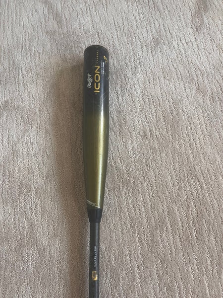 2023 Rawlings Icon Composite BBCOR Certified Bat (-3)  30 oz 33" (Used)