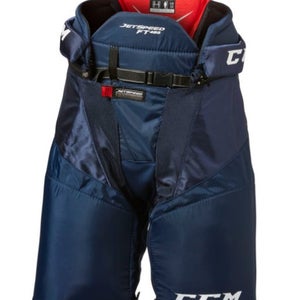 NEW CCM Jetspeed FT485 Pants, Navy Blue, Junior Medium
