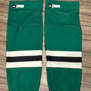 Dallas Stars NHL Jamie Benn Game Worn Hockey Socks Adult Large Green