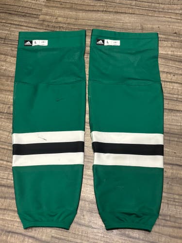 Dallas Stars NHL Jamie Benn Game Worn Hockey Socks Adult Large Green