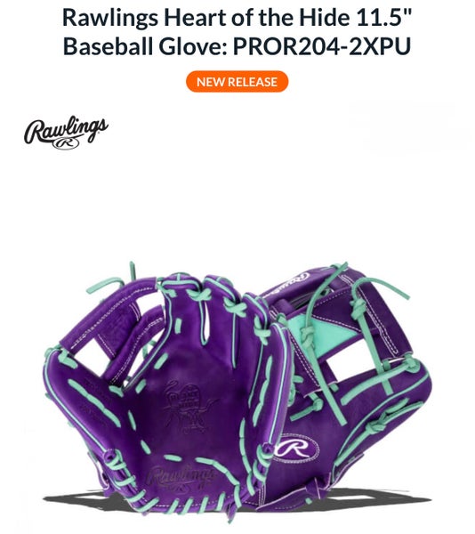 New Rawlings 2026 Heart of the Hide 11.5" Baseball Glove. Model PROR204-2XPU