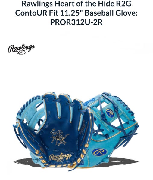 New Rawlings Heart of the Hide 11.5" Contour Fit Baseball Glove.