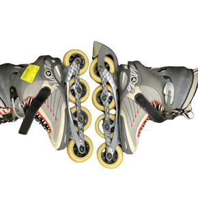 Used K2 MOTO 90 Senior Rec Fitness Skates Grey Senior 8 11613-S000166017