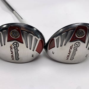 TaylorMade Burner Steel 2007 3 & 5 Fairway Wood Set 15* 18* REAX 50g Mens RH