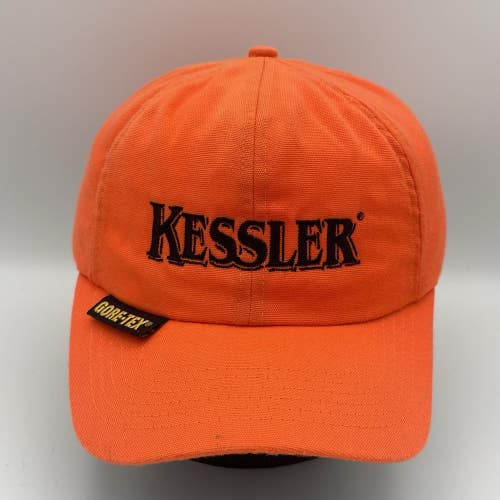 Vintage Kessler Goretex Blaze Orange Insulated Ear Flap Hat Thinsulate Size XL