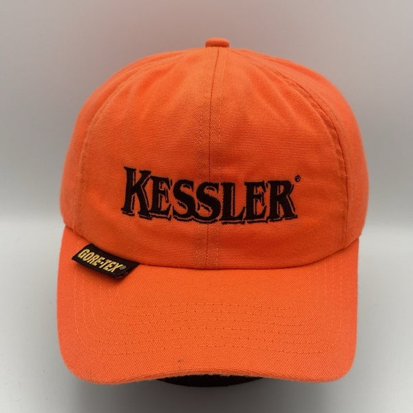 Vintage Kessler Goretex Blaze Orange Insulated Ear Flap Hat Thinsulate Size XL