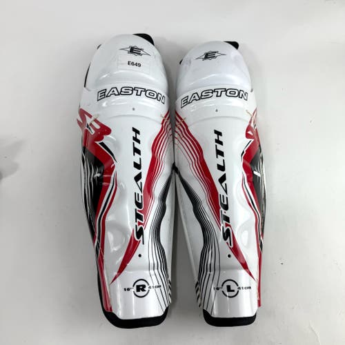 Used Easton Stealth Shin Guards | 16" | E649