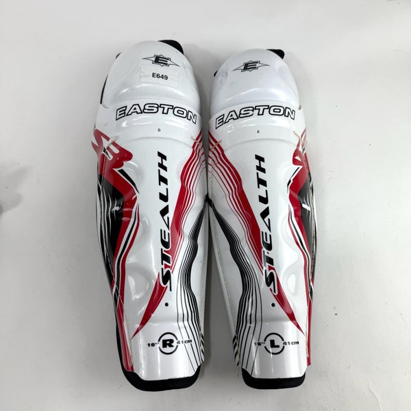 Used Easton Stealth Shin Guards | 16" | E649