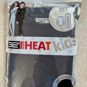 Black Small Kids Unisex 32 Degree Heat Base Layer (New)