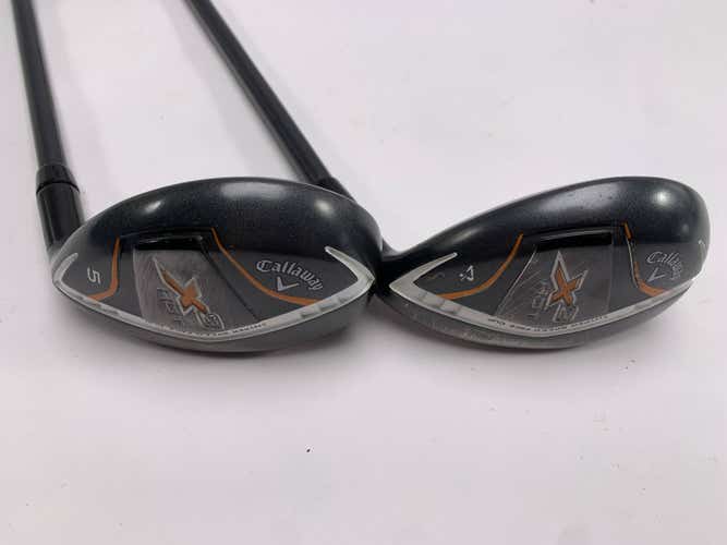 Callaway X2 Hot 4 & 5 Hybrid Set 22* 25* X2 Hot 55g Senior Graphite Mens RH