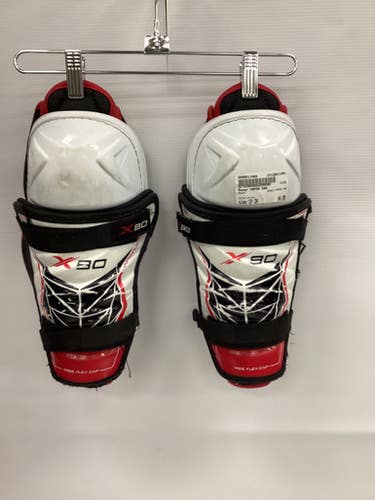 Used Bauer VAPOR X80 10" Hockey Shin Guards 11851-S000011486