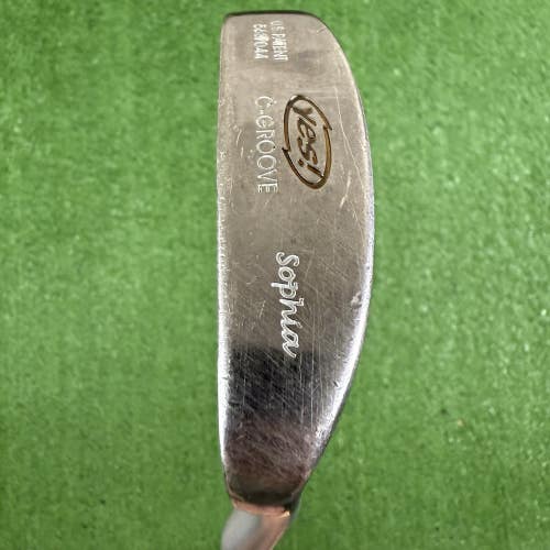 YES! C Groove Sophia Napa Style Heel Shafted Blade Putter Left Handed 35